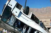 سرهنگ جهانگیری: واژگونی خونین اتوبوس ولوو در جاده لغزنده هراز