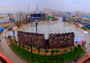 میدان امام حسین (ع) پذیرای عزاداران حسینی