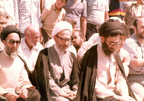 عکس قدیمی از رهبر انقلاب و آیت الله فقید