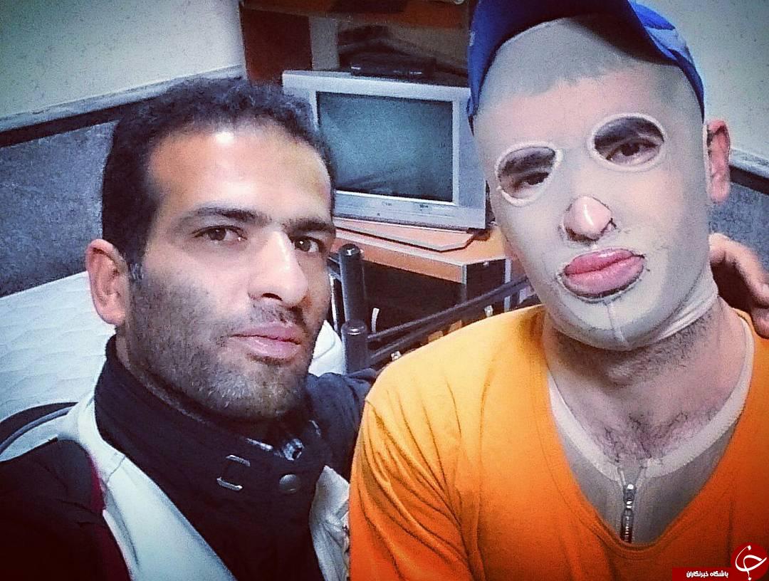 چهره آتشفشان مشهدی بعد از نجات یک زائر+عکس