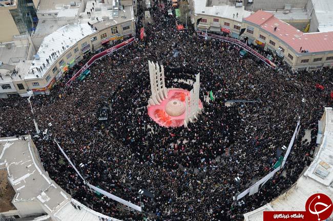 چهره هایی که در حسینیه اعظم زنجان حضور دارند+تصاویر