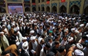 تجمع  اعتراض آمیز طلاب و اساتيد حوزه هاي علميه زنجان در پي حادثه منا