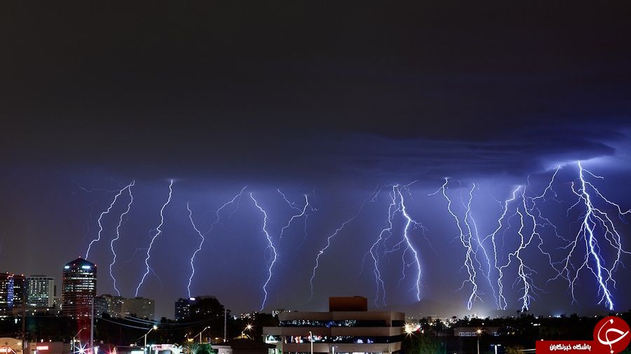 احتمال رگبار ورعد برق در کرمان