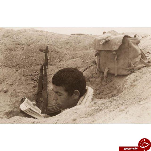 قرائت قرآن در گودال خط مقدم