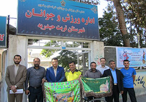 ورود دوچرخه سوار شهریاری به تربت حیدریه