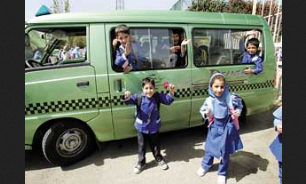 سرویس مدارس دانش آموزان در شهرستان مهاباد