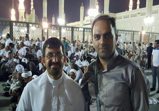 آخرین تصاویر رکن آبادی و حمید رضا حسینی در مکه