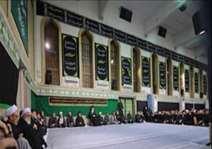 مراسم سوگواری سالار شهیدان با حضور رهبر انقلاب اسلامی + فیلم
