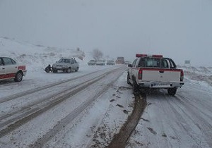 بارش برف در مناطق كوهستانی استان اردبيل