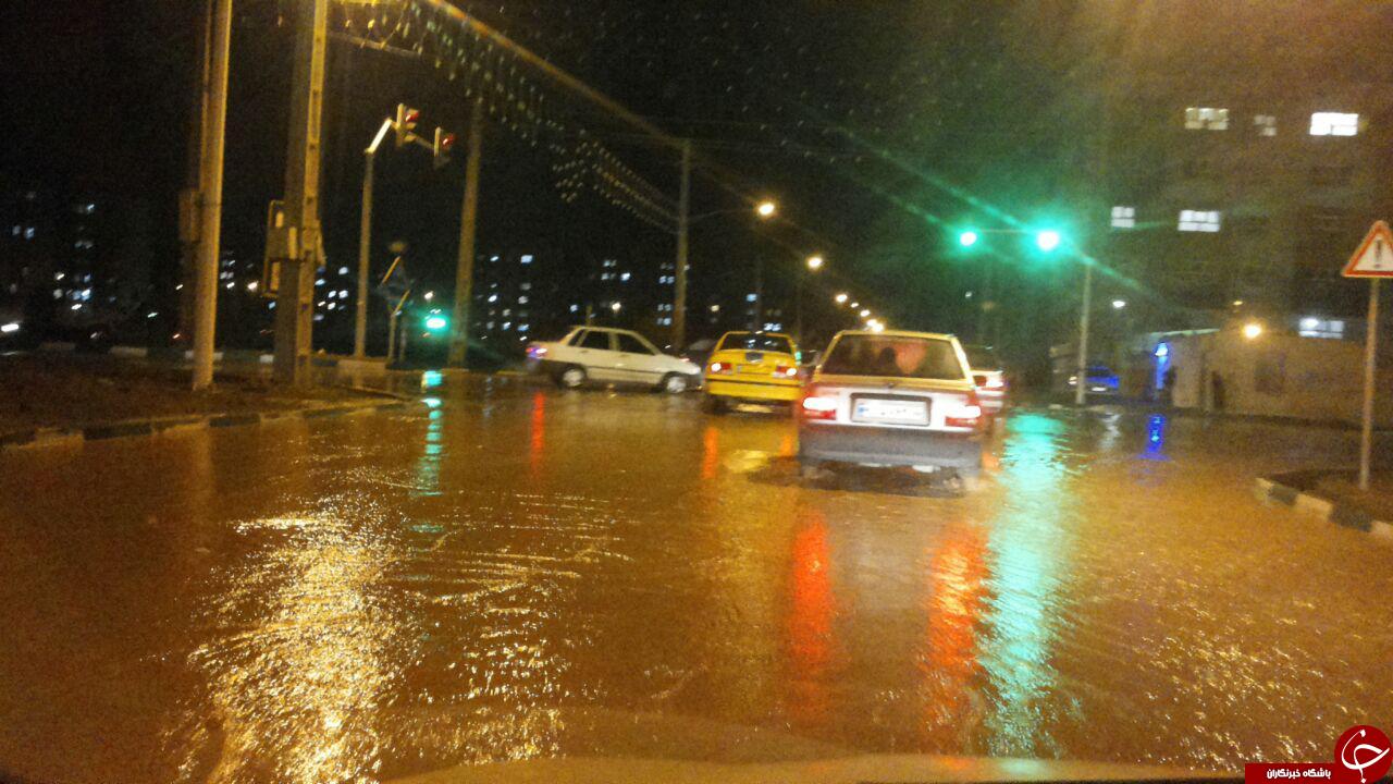 شب گذشته سیل به قم رسید + تصاویر
