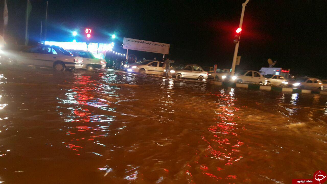 شب گذشته سیل به قم رسید + تصاویر
