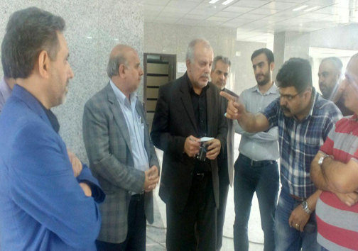 بازدید بهروان از ورزشگاه پانزده هزار نفری خرمشهر + تصاویر