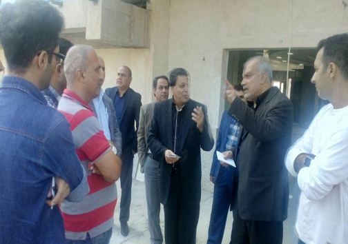 بازدید بهروان از ورزشگاه پانزده هزار نفری خرمشهر + تصاویر