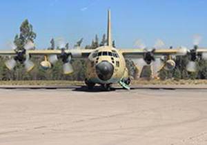 اورهال "هواپیمای ترابری C-130 " در پایگاه  "شهید دوران"