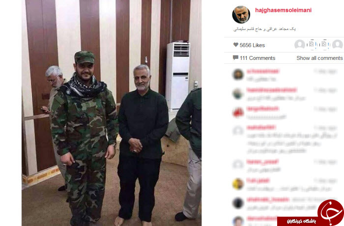 سردار سلیمانی و مجاهد عراقی+ عکس