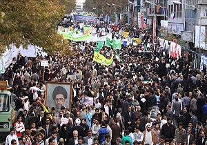 آغاز مراسم 13 آبان همزمان با سراسر کشور در اردبیل