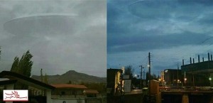 بشقاب پرنده فضایی وارد آسمان اردبیل شد+عکس