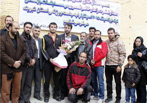 مراسم استقبال از قهرمان کیک بوکسینگ جهان در همدان