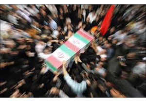 تشییع پیکر شهید مدافع حرم در ملایر