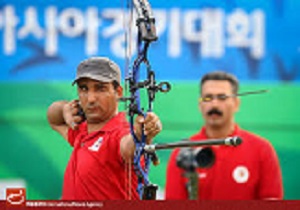 مدال برنز آسیایی برگردن کماندار قزوینی
