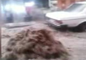 بارش شديد باران در طرابلس لبنان باعث سیل شد + فیلم