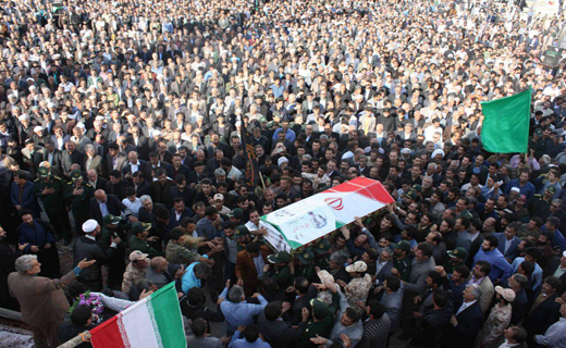 تشییع پیکر شهید حاج صارم طهماسبی+تصاویر