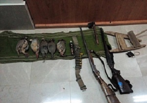 دستگیری شکارچیان کبک در سروآباد