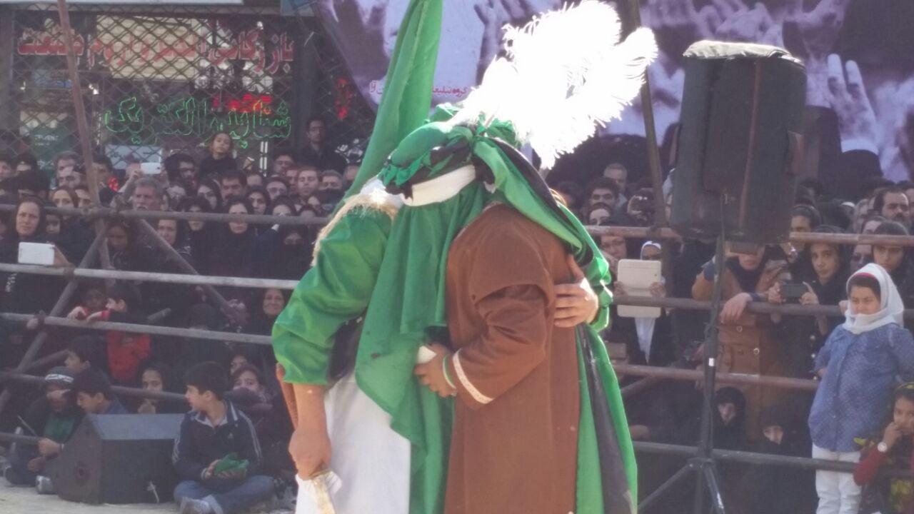 اجرای مراسم شبیه خوانی و تعزیه در مسجد مهدی القدم+ تصاویر