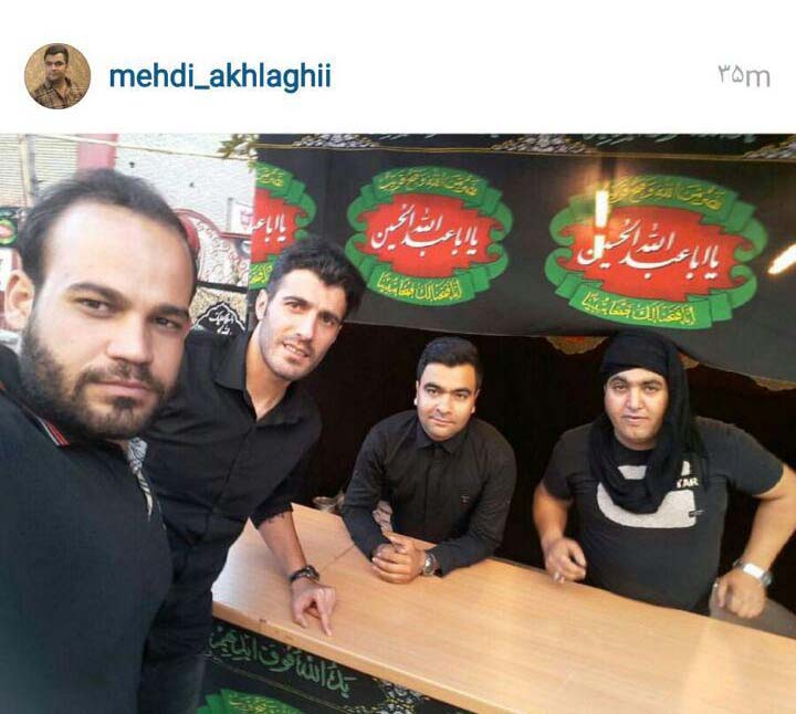 چهره های ورزشی در مراسم عزای حسینی + تصاویر