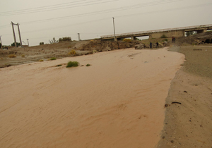جاری شدن رودخانه های فصلی در ریگان