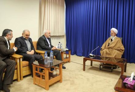 مراجع عظام تقلید قم از خدمات ظریف قدردانی کردند + تصاویر