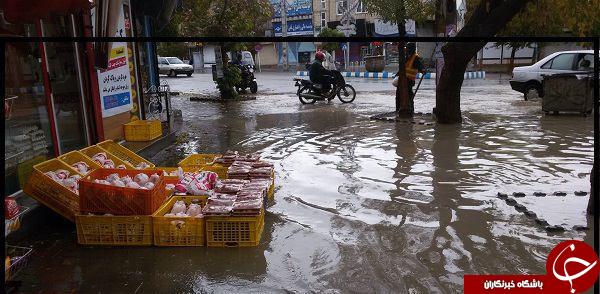 آب گرفتگی در بوکان + تصاویر