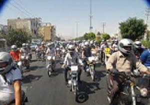 طرح ارتقاء سطح ايمنی موتورسواران در شهرستان آبيك اجرا شد