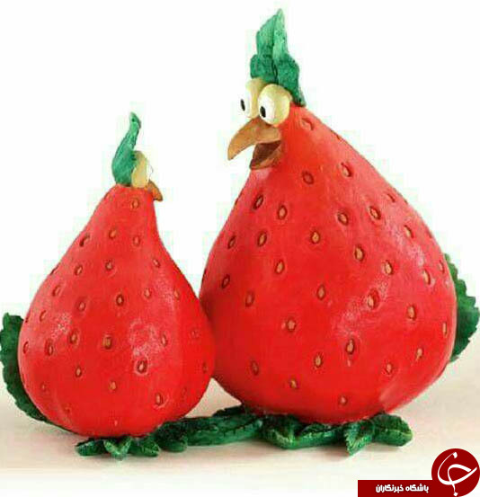 حیواناتی دردل میوه ها+عکس