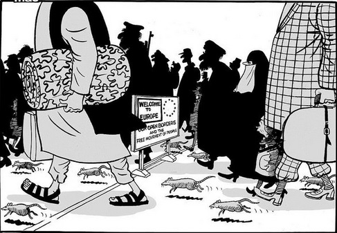 انتشار کاریکاتور توهین&zwnj;آمیز &laquo;دیلی میل&raquo; از مهاجران + تصویر