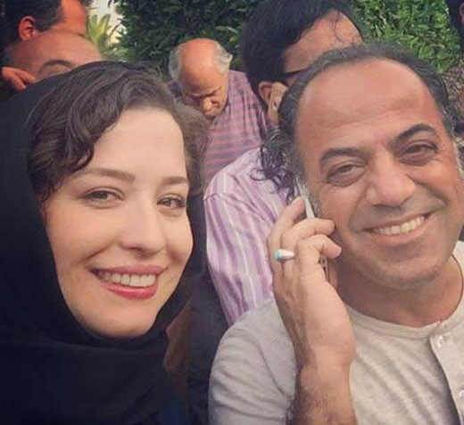 بازیگر زن سریال کیمیا در کنار کارگردان/ عکس