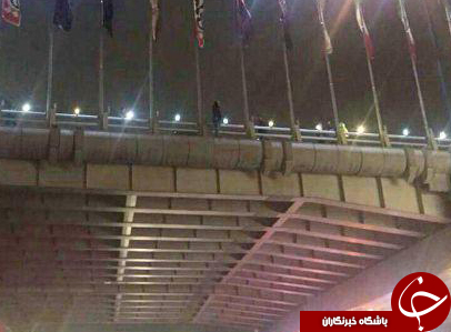 خودکشی دختر جوان از بالای پل شيخ فضل الله + عکس