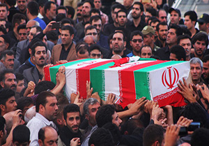 تشییع پیکر 2 شهید مدافع حرم در مشهد