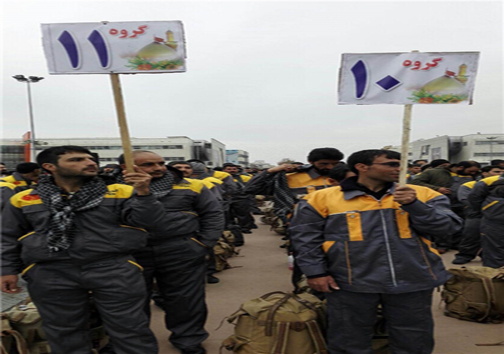 مراسم بدرقه 900 خادم اربعین به عتبات +عکس