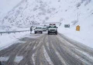کولاک برف در محور چالوس