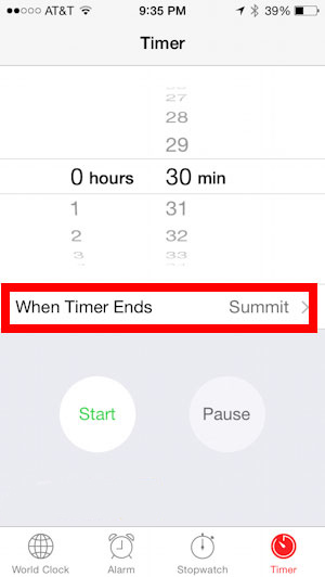 قطع خودکار موسیقی پس از به خواب رفتن در iOS