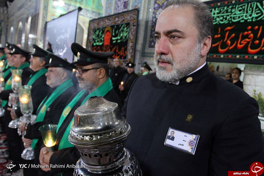 بازیگر سرشناس سینما با لباس خادمی امام رضا(ع) + تصاویر