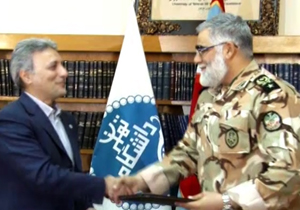 امضاء تفاهم نامه همکاری دانشگاه تهران و نيروی زمينی ارتش + فیلم