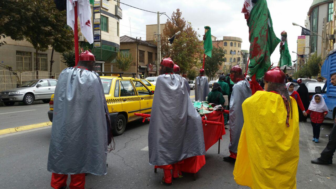 اجرای مراسم نمادین سومین روز شهادت سالار شهیدان+تصاویر