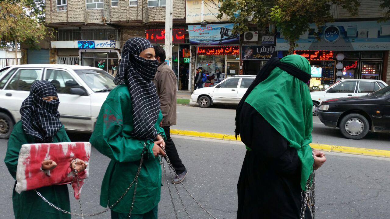 اجرای مراسم نمادین سومین روز شهادت سالار شهیدان+تصاویر