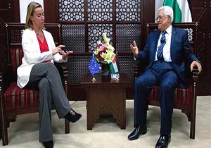 گفتگوی محمود عباس و فدریکا موگرینی درباره فلسطین