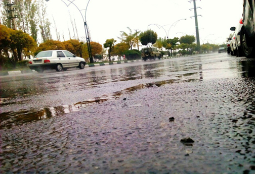 تصاویر زیبا از بارش باران در زنجان+تصاویر