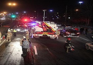 سرهنگ زینعلی : تصادف 200 خودرو در جاده بارانی