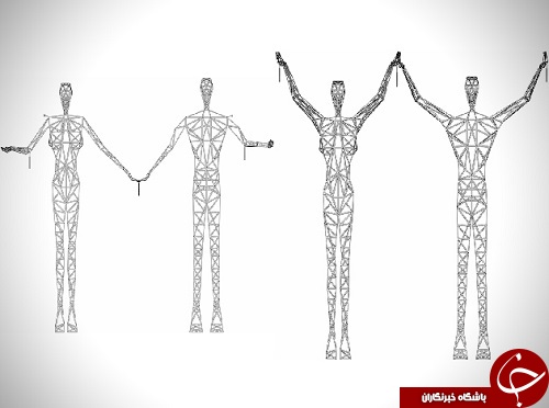 خلاقت با دكل هاي برق در ايسلند +تصاوير