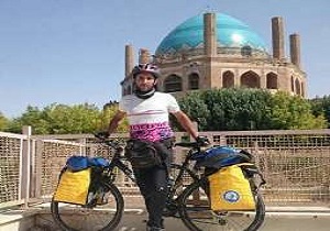 دوچرخه سوار اردبیلی 3 هزار و 500 کیلومتر را رکاب زد
